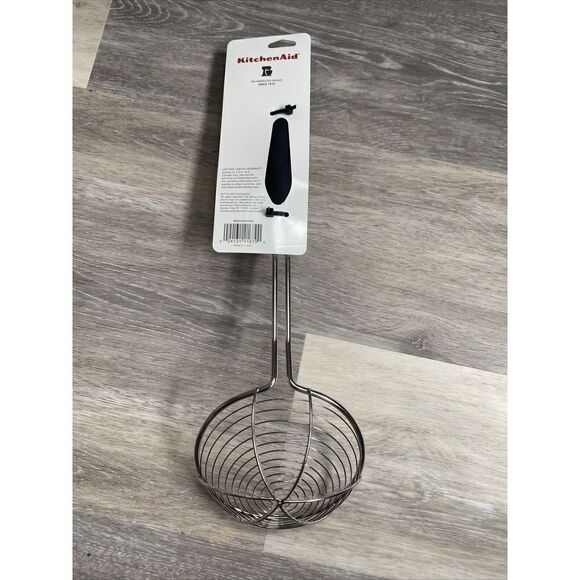 New KitchenAid Asian Strainer Wire Basket- Black colors Soft Grip - Picture 5 of 7